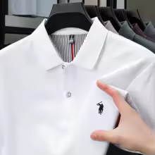 100% Pure Cotton Men’s Luxury Business Polo Shirt
